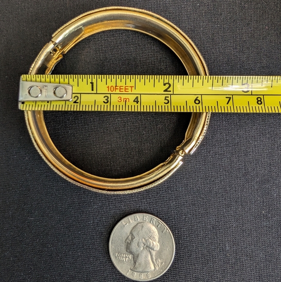 Vintage Cloisonne Hinged Bangle - Picture 6 of 14